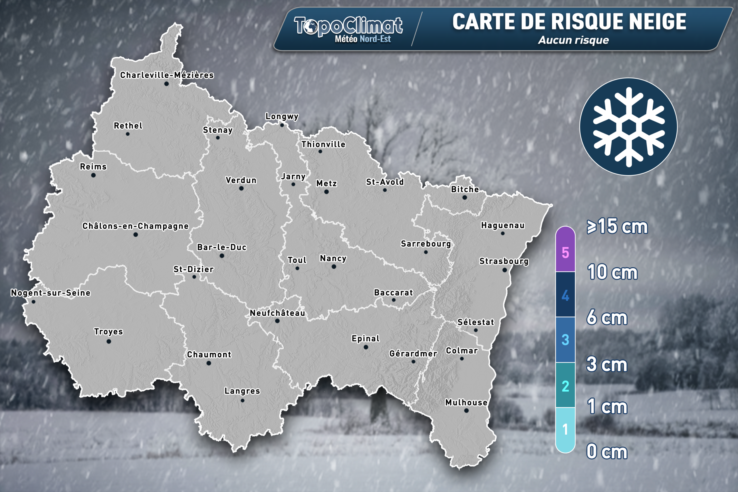 Infographie du risque neige Topoclimat