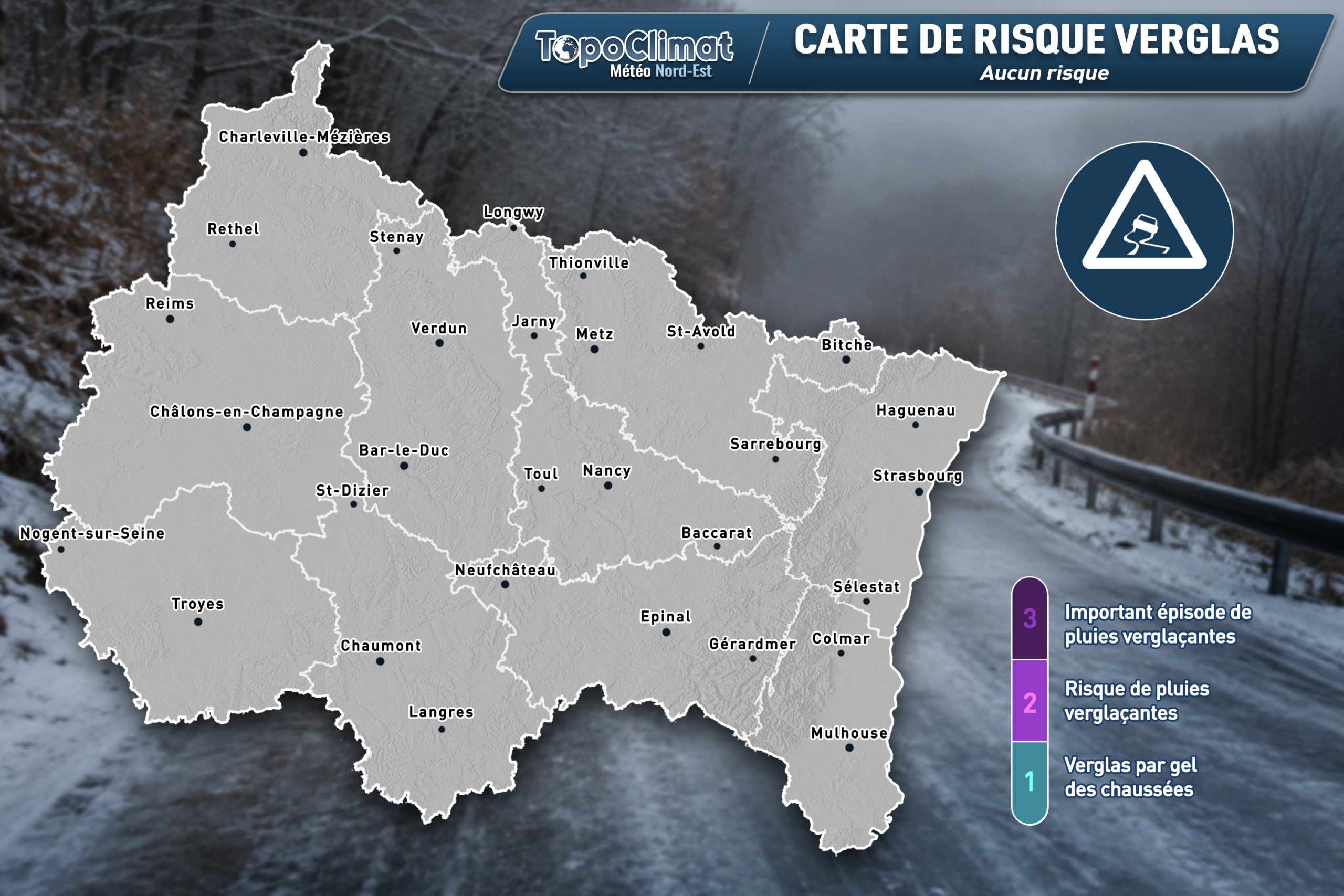 Infographie du risque verglas Topoclimat