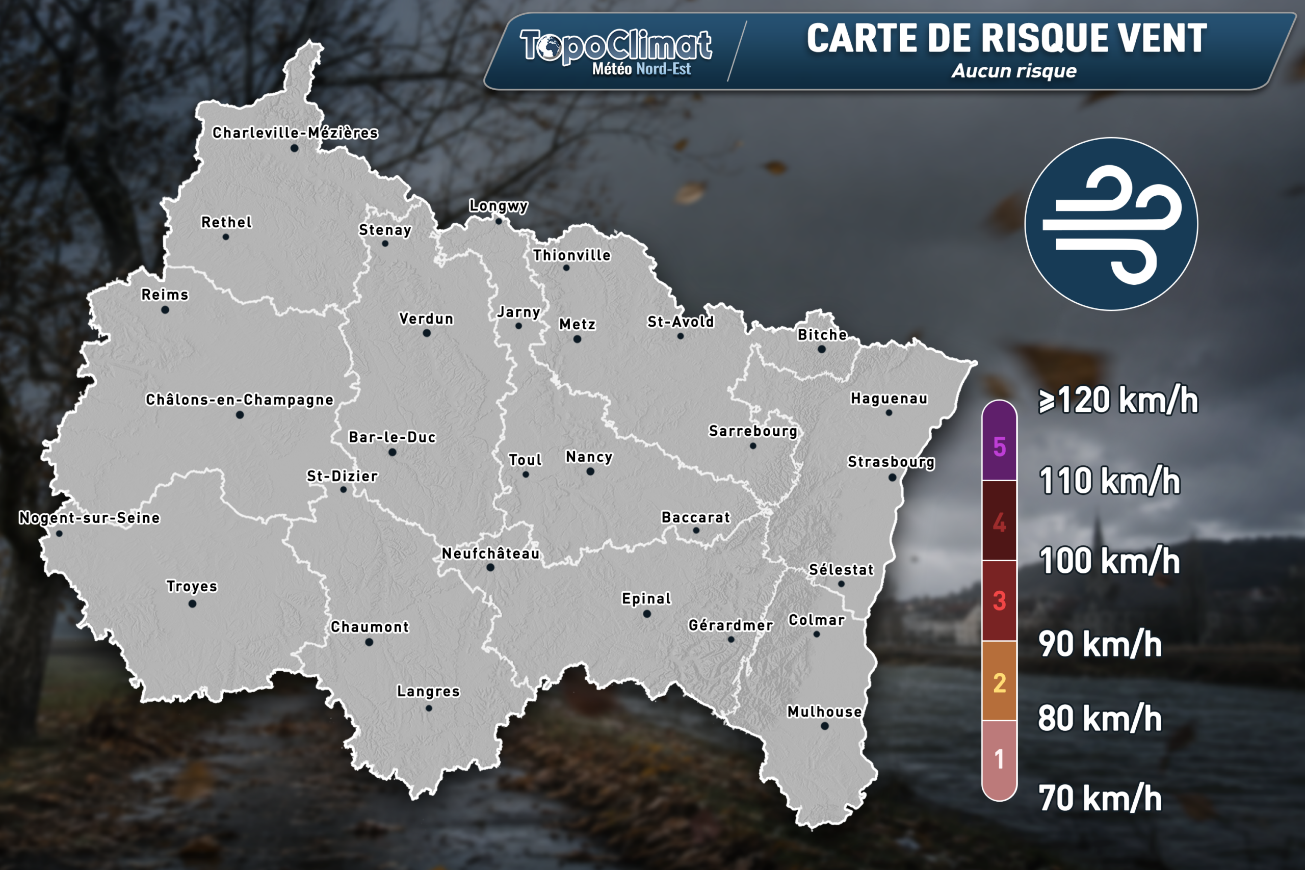 Infographie du risque vent Topoclimat
