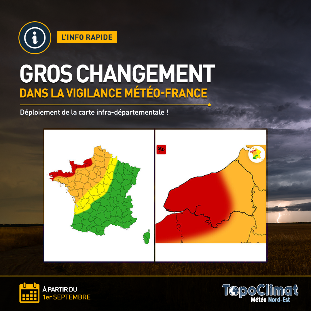 La Vigilance de Météo-France change dès ce 1er Septembre !
